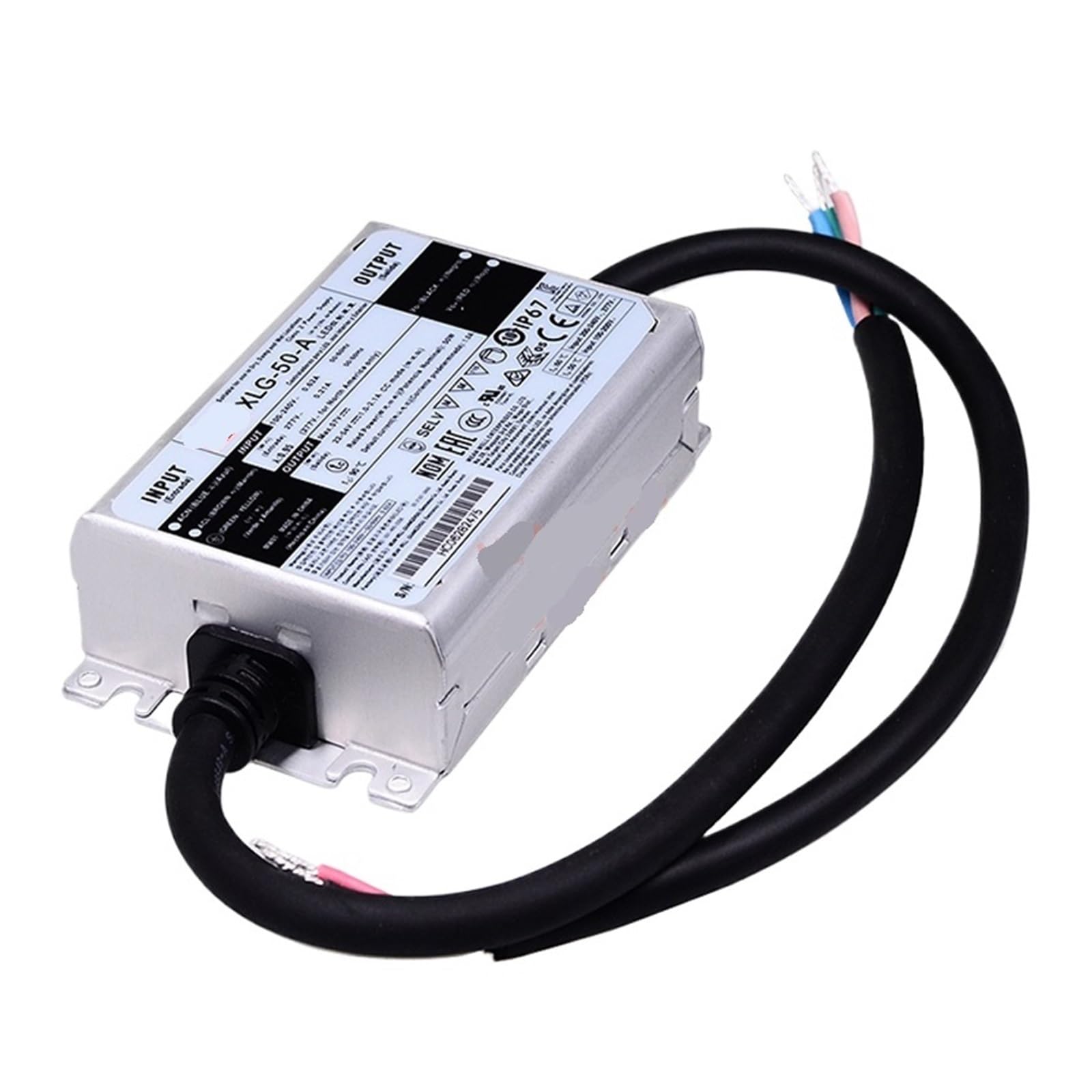 Alimentation à découpage 50 W XLG-50-A courant constant pour stabiliser vos projets lumineux