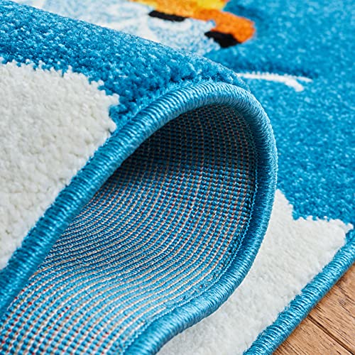 Tapete SAFAVIEH 4' x 6' Azul y Verde miniatura 5