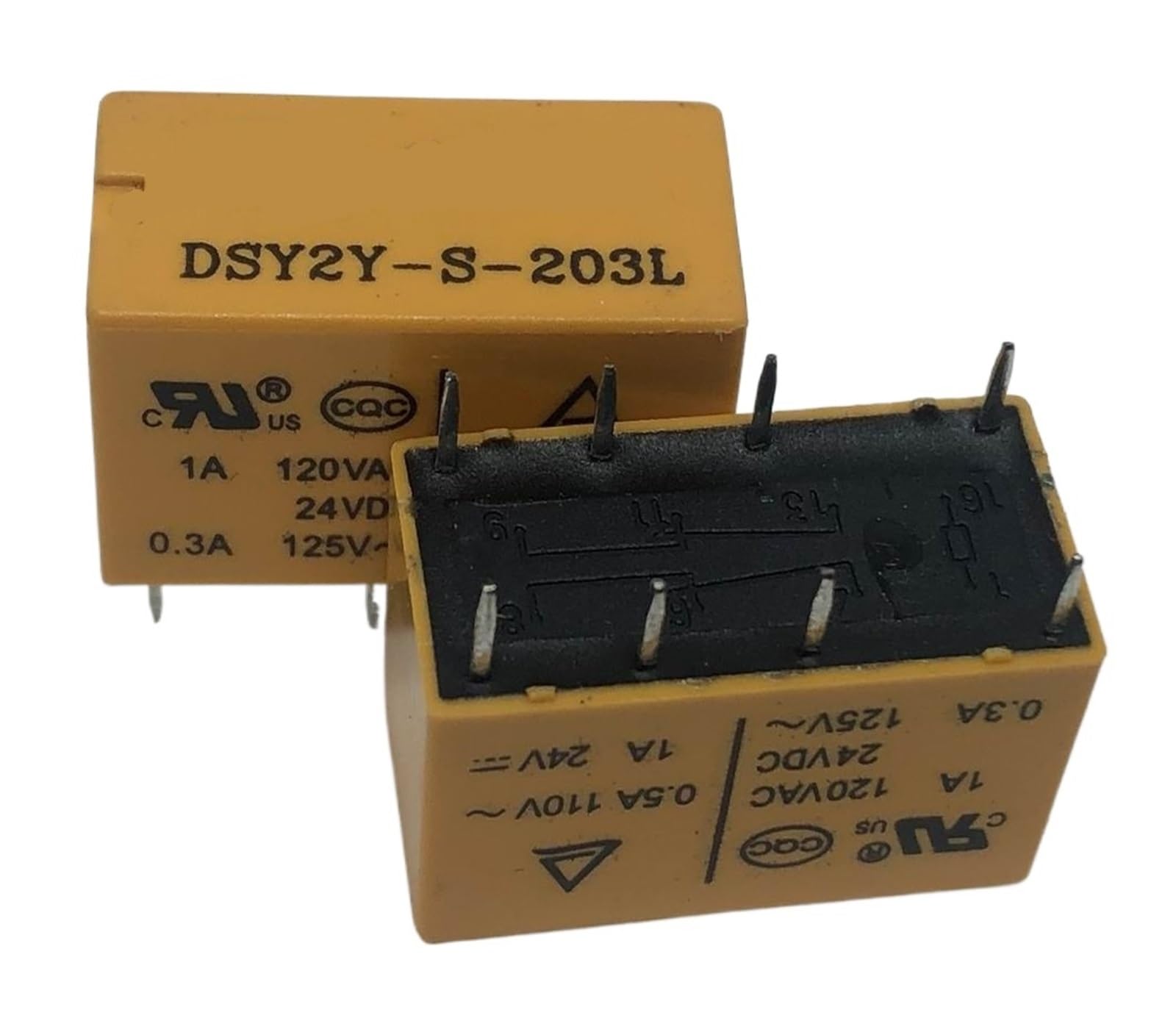 Relais de signal électromécanique NISZA 8 broches 4078 2A