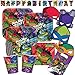 spielum 57-teiliges Party-Set Teenage Mutant Ninja Turtles - Teller Becher Servietten Tüten Masken Girlande Trinkhalme für 8 Kinder