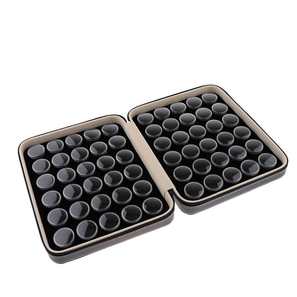 Milageto 60pcs Cajas Redondas Caja de Exhibición Caja de Almacenamiento