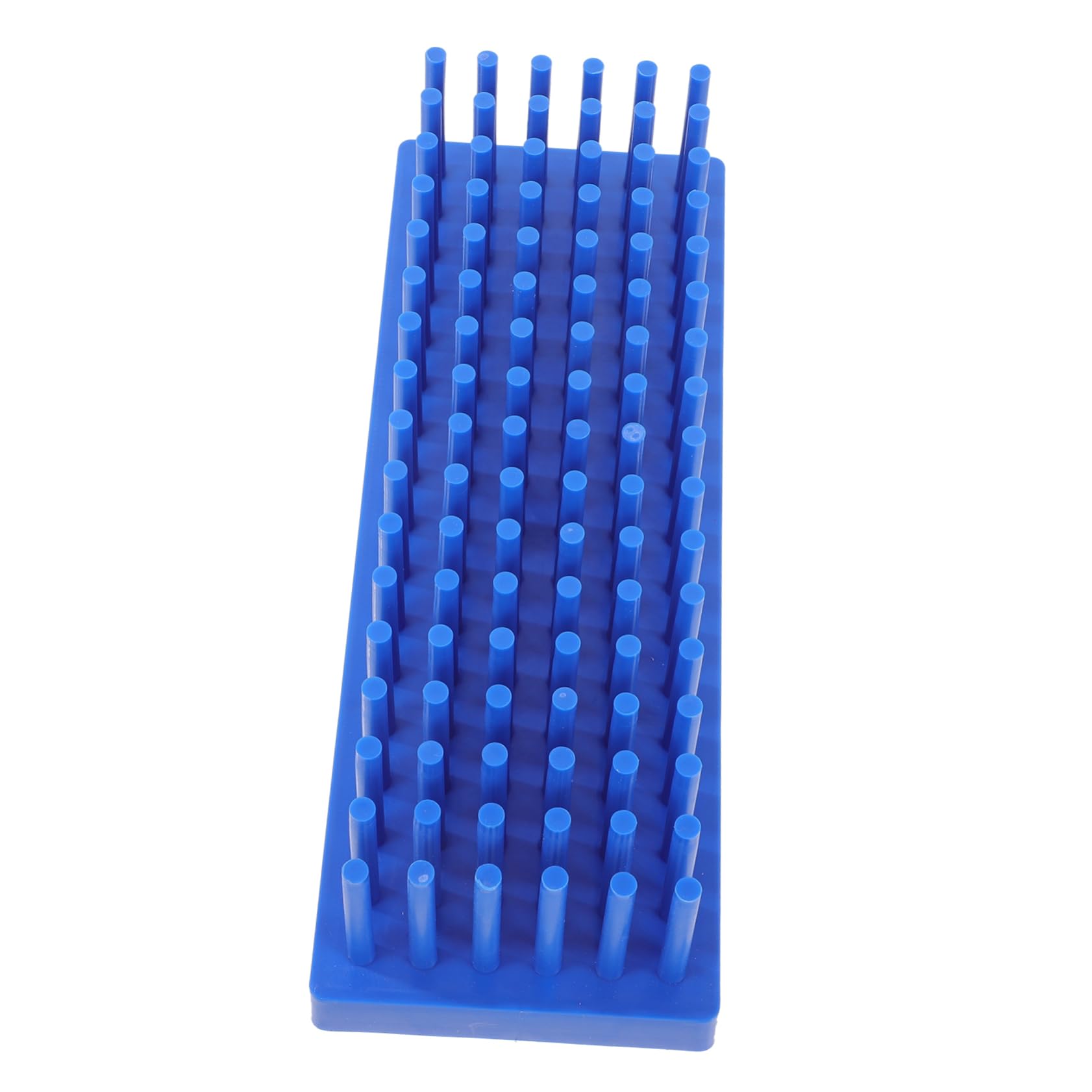 3 Pezzi Portaprovette stendino da laboratorio stendino verticale rack per fiale per provette rack di stoccaggio del tubo di prova supporto per asciugatura del tubo plastica Blue