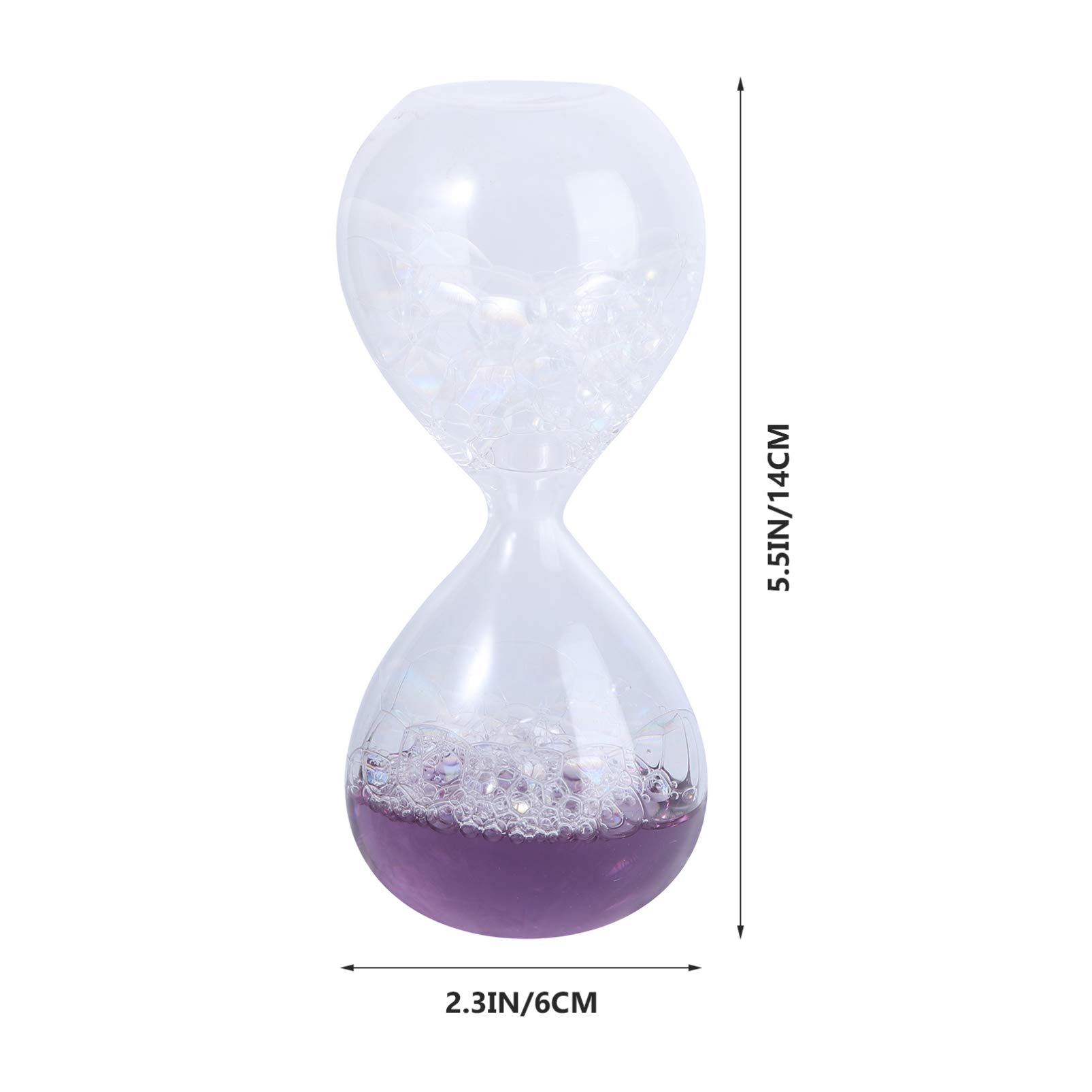 HEMOTON Bubble Clessidra Timer 5 Pollice Liquido Bolle Movimento Olio Gocce Clessidra Per Cucina Ufficio Misurazione Sci