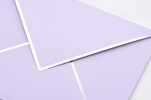 Miniatura 5 de Sobres A7 Sobres de correo de lujo con solapa en V para tarjetas de 5 x 7 pulgadas para bodas, invitaciones, baby shower, fotos, graduación,