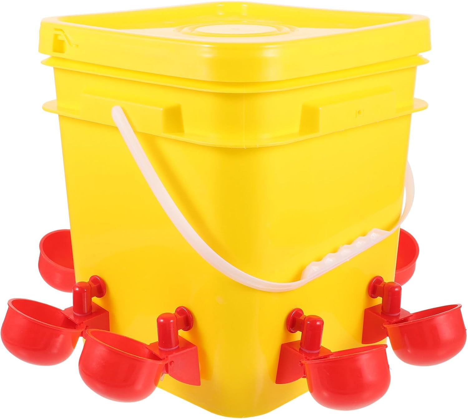 Yardwe Simple Design Auto Chicken Trough Chicken Feeder Waterer Poultry Supplies Plastic Sturdy Construction
