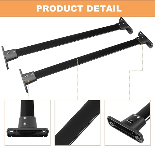 Miniatura 4 de FINDAUTO Barra transversal de techo para Nissan Pathfinder 2005-2012 (solo para modelos con rieles de techo existentes) Barra transversal de