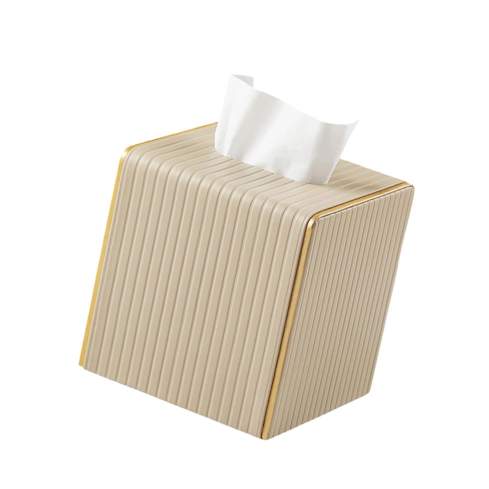 Synthetic Leather Napkin Box Cover for Kitchen Dining Table Decorative Tissue Organizers