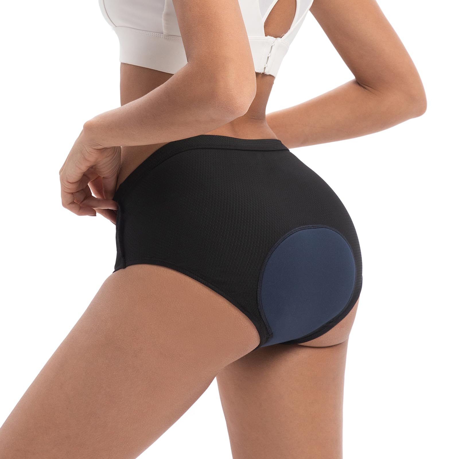 Leeboom Fahrradunterhose Damen Gepolstert mit 3D-Sitzpolster | Atmungsaktive Radunterhose Damen Gepolstert für Kurze Touren für Gym & Sport