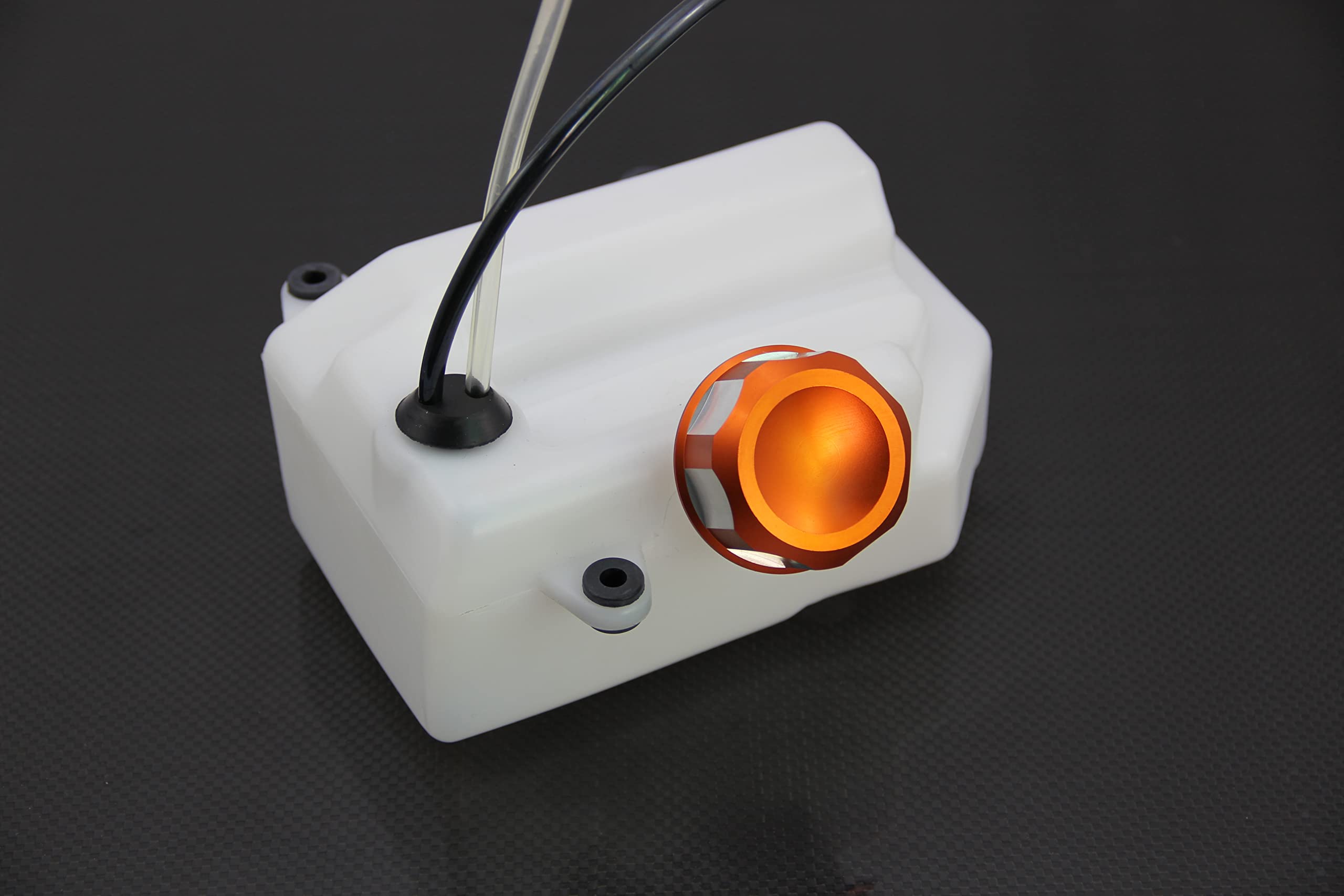 GTBRacing Petrol Fuel Gasonline Plastic Tank with Metal Cap for 1/5 RC Car HPI km rv baja 5b ss 5t 5sc Part (With Orange Cap)