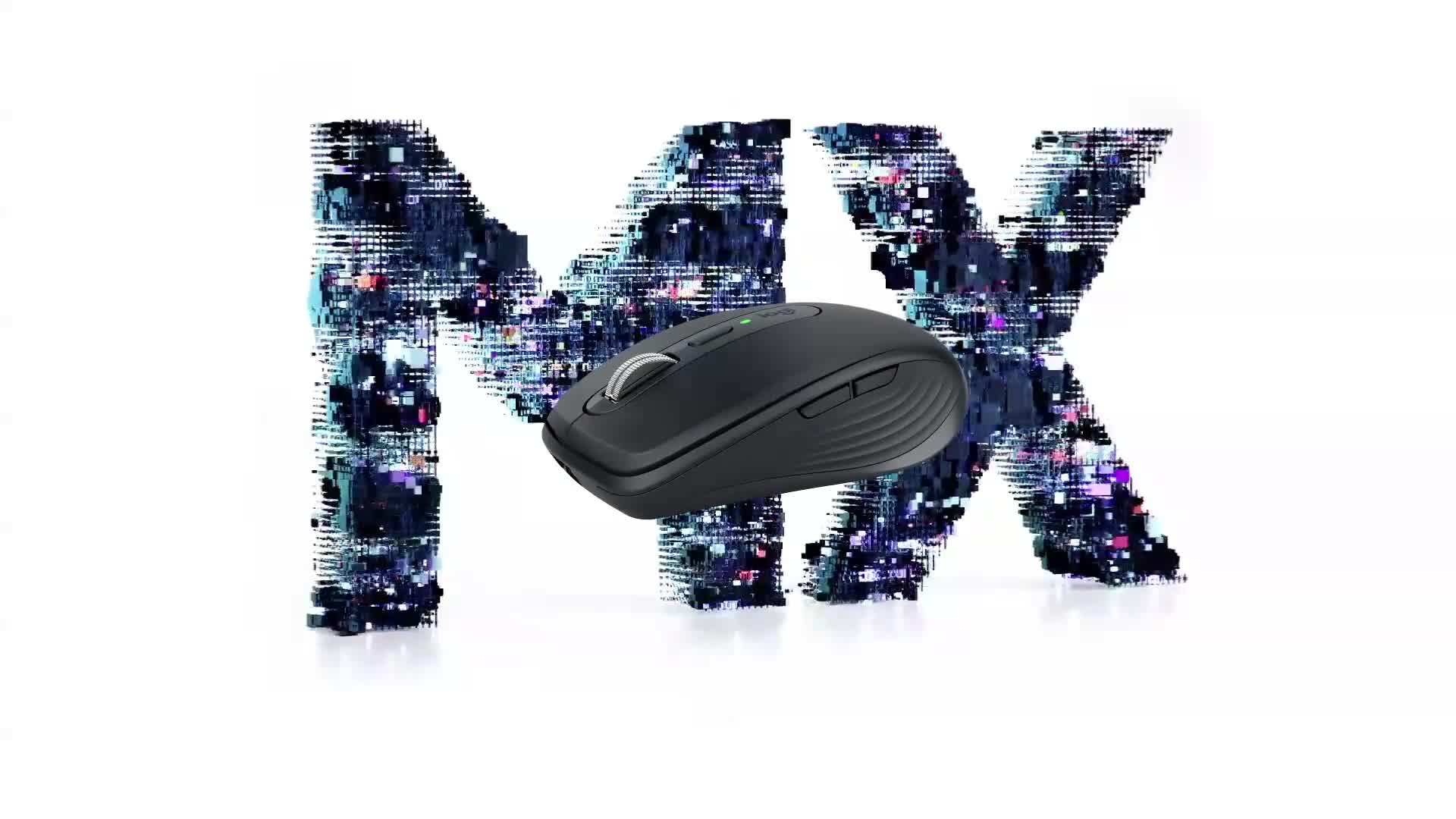 Logitech MX Anywhere 3 For Mac - Mouse Wireless Ottimizzato Apple, Ricarica USB-C, Scrolling MagSpeed, Grigio