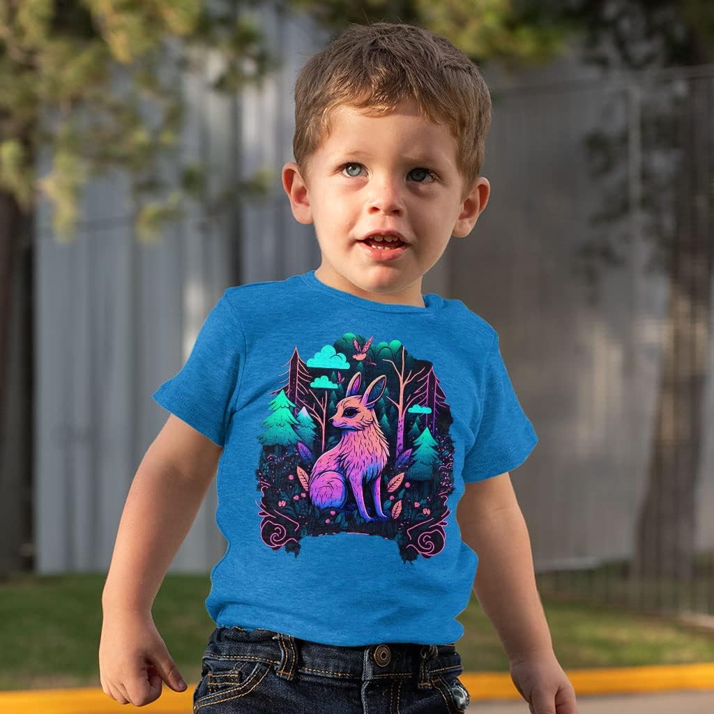 Animal Art Toddler T-Shirt - Forest Kids' T-Shirt - Cute Tee Shirt for Toddler