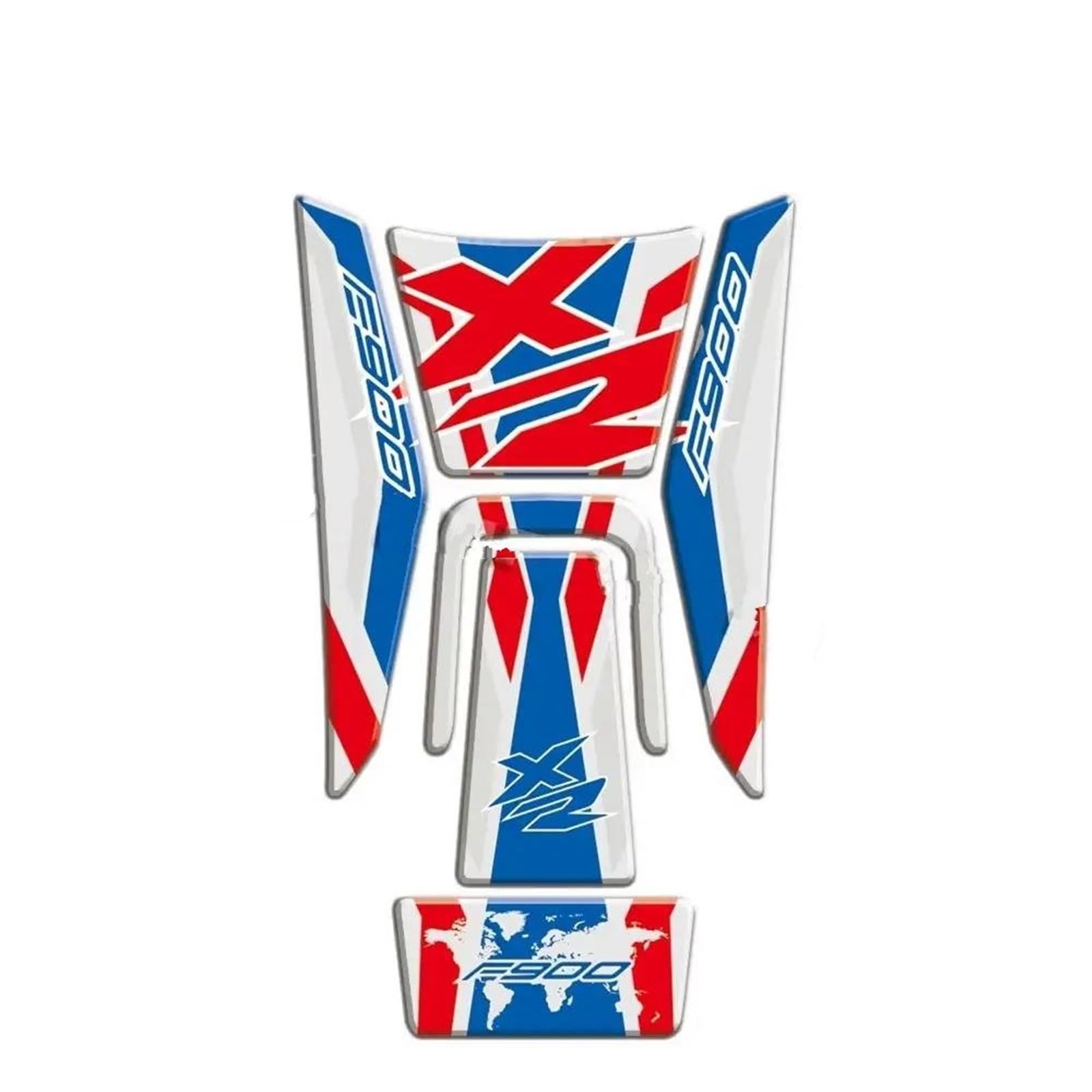 Btwsrx Color2 Decal Decoration Motorcycle Fuel Tank Sticker For Bmw F900xr F900 Xr F 900 Protector Pad Gas Decoration Decal Motorbike Fuel Tank Protector Pad