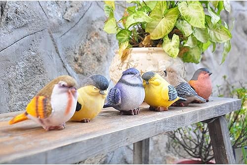 VILIGHT Decoración de pájaros decorativos, estatuas y figuras de pájaros para exteriores e interiores, decoración de pájaros para el hogar y el