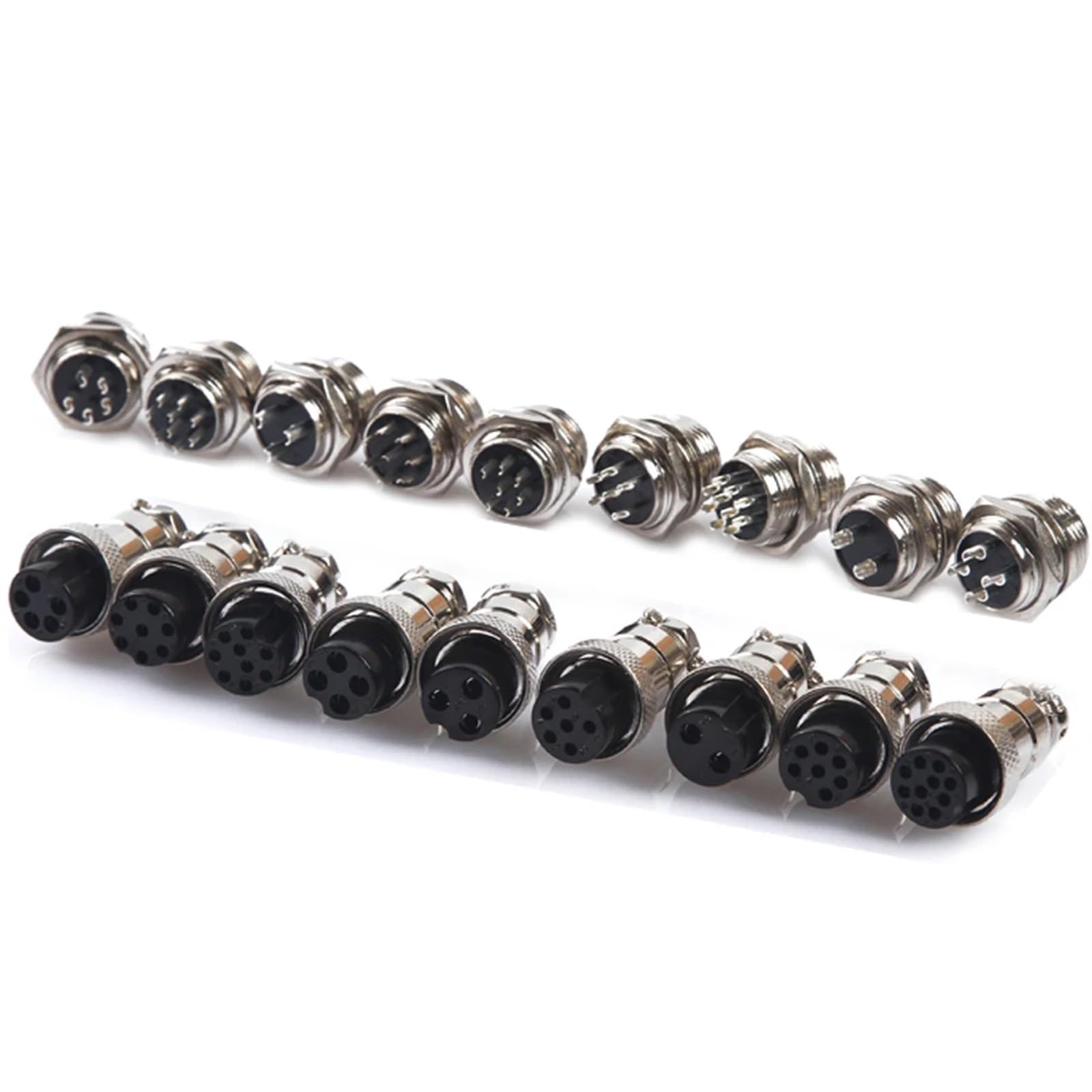 Connettore aeronautico a vite GX16-4 a 4 pin 16 mm(5 Sets)