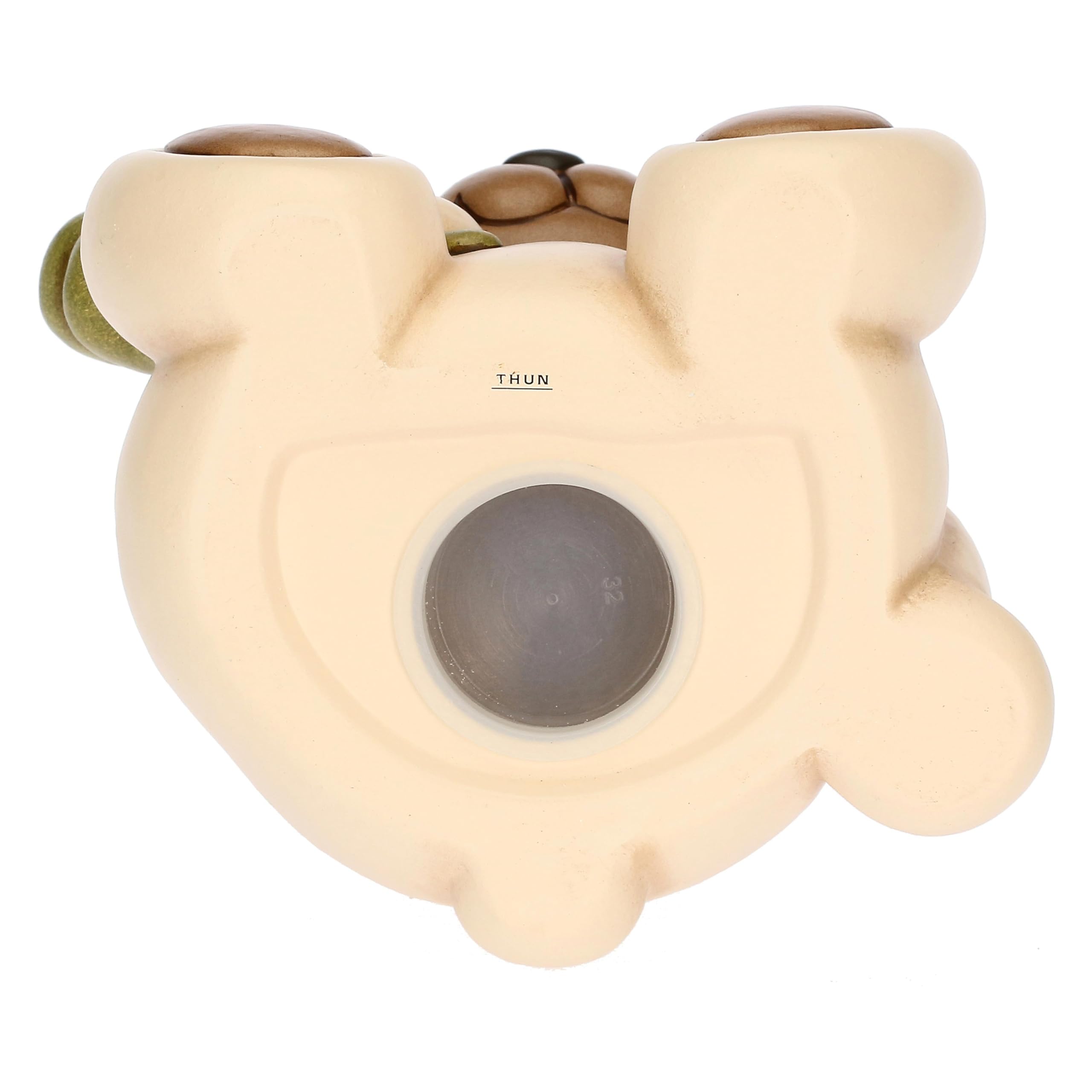 Mini Calendario Perpetuo THUN In Ceramica - Teddy Decorato A Mano, 6.6x5.7x7.7cm, Idea Regalo Elegante - Foto 2