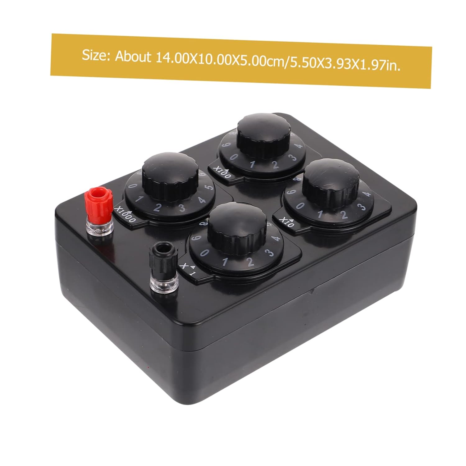 Physical Resistance Box Ohm for Experiments Reliable Resistor Substitution Tool Easy Use Educational Instrument for Physics Studies