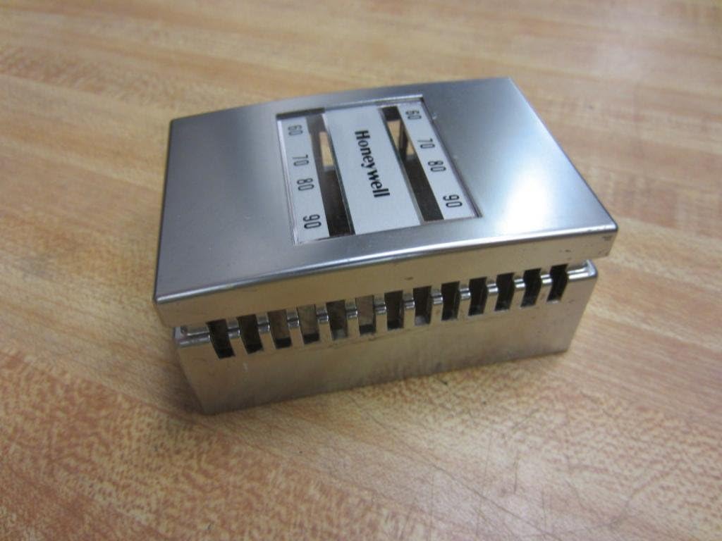 HONEYWELL 14004406-111 Thermostat Cover, Satin Chrome Cover, 60 to 90 Degrees F, for USE with TP970