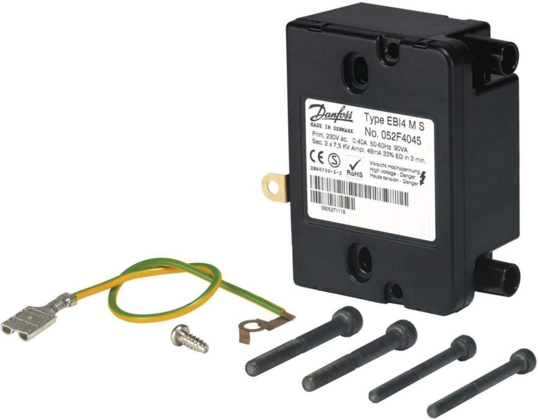 Danfoss EBI 4MS Fioul Electric Ignition Transformer, Ref. 052F4045, 10.0 Amps, 50.0 Hz