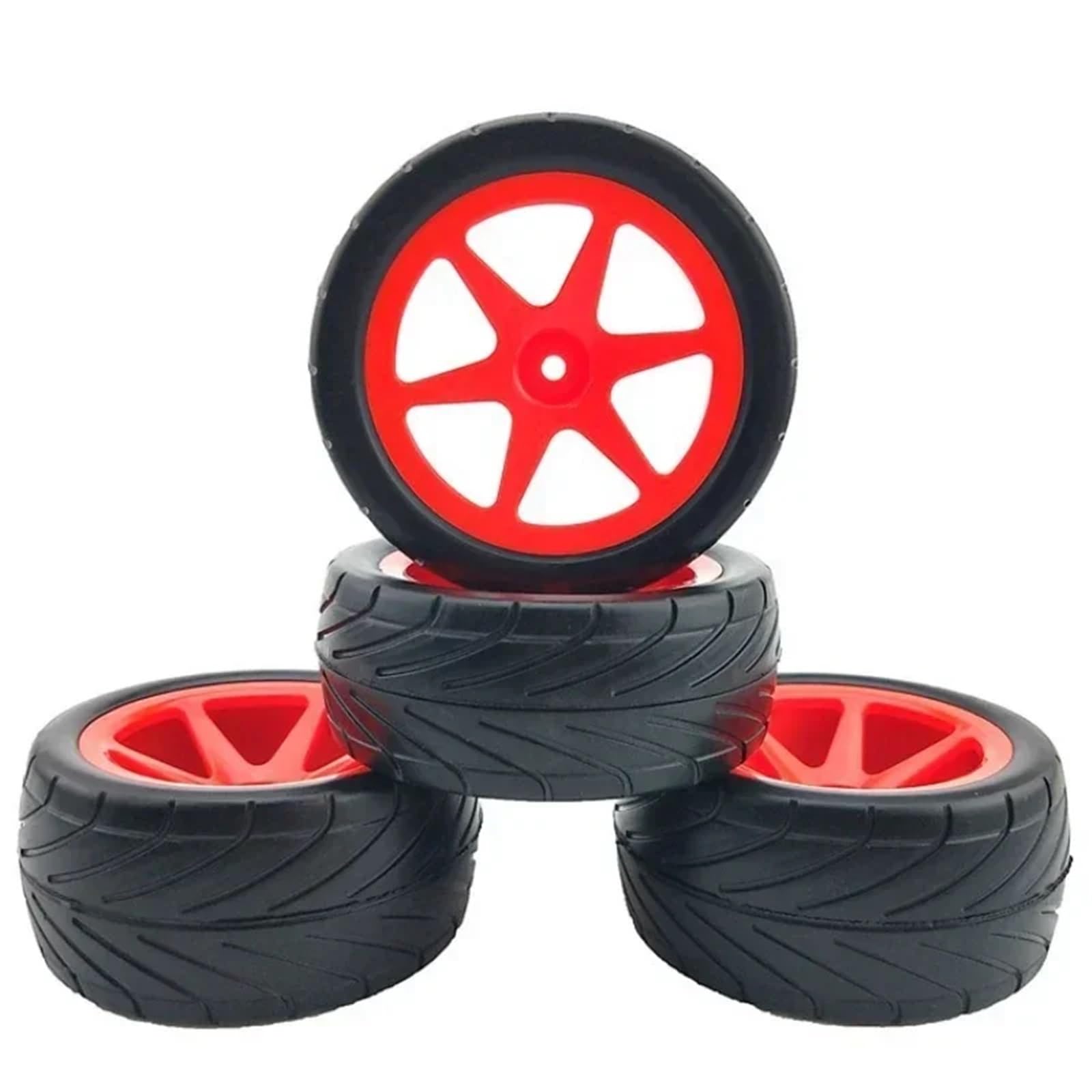 para HPI WR8 LC 1/10 4 Uds Corredor Neumáticos Accesorio Modelo Vehículo Plano Reemplazo Modificado Camiones sobre Orugas Refacción Piezas NeumáTicos RC