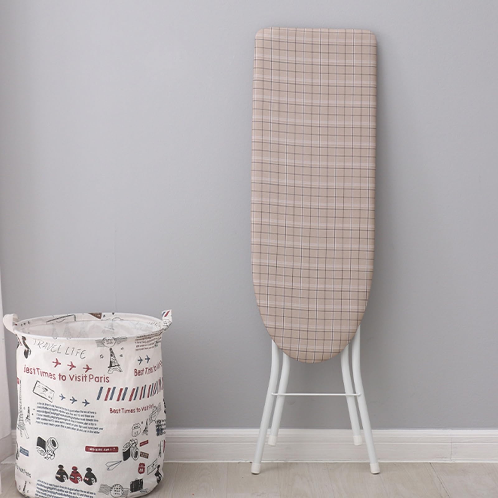 Tabla de Planchar Plegable Tabla de Planchar a Vapors Grande Soporte de Planchado Ajustable Estructura Robusta de Cuatro Patas Fácil de Mover Adecuada Para uso en el Lavadero Del Hogar o en el Dormito