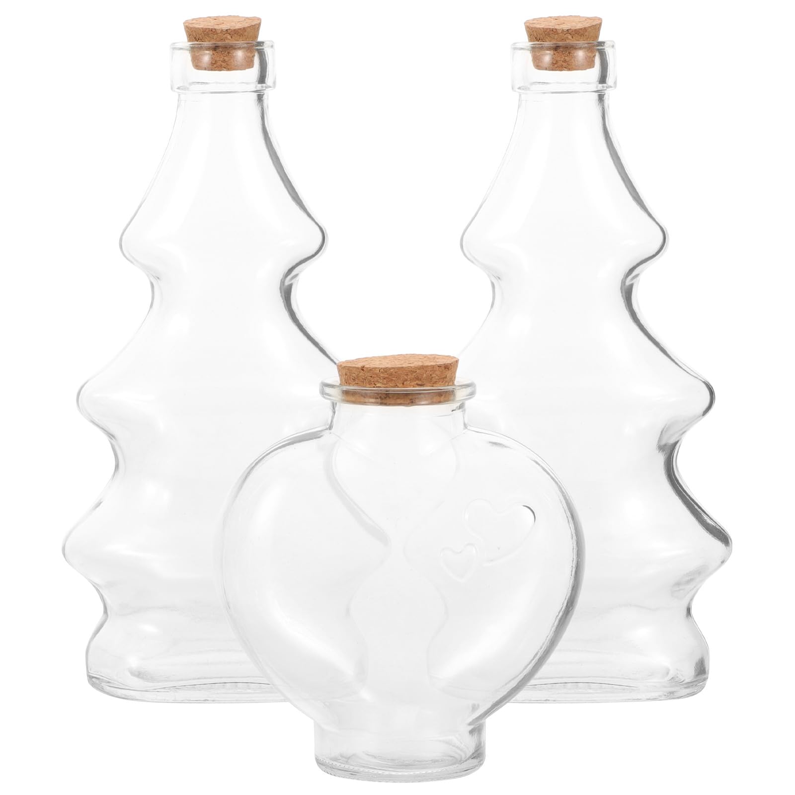 Bouteilles en verre pour mariage : kit de cérémonie de sable et décoration cœur