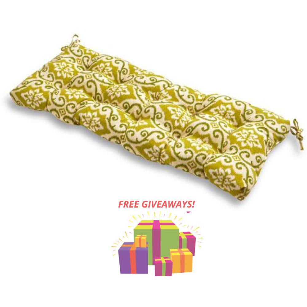 Greendale Home Fashions 51-Inch Indoor/Outdoor Bench Cushion, Shoreham Ikat with More Exciting Give-aways