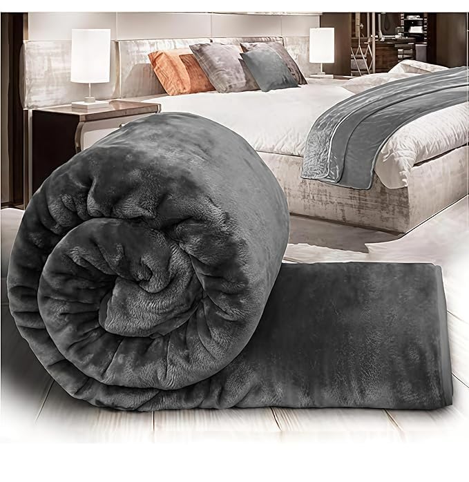 Double Bed Blanket Mink Blanket for Heavy Winter Ac Solid Double ...