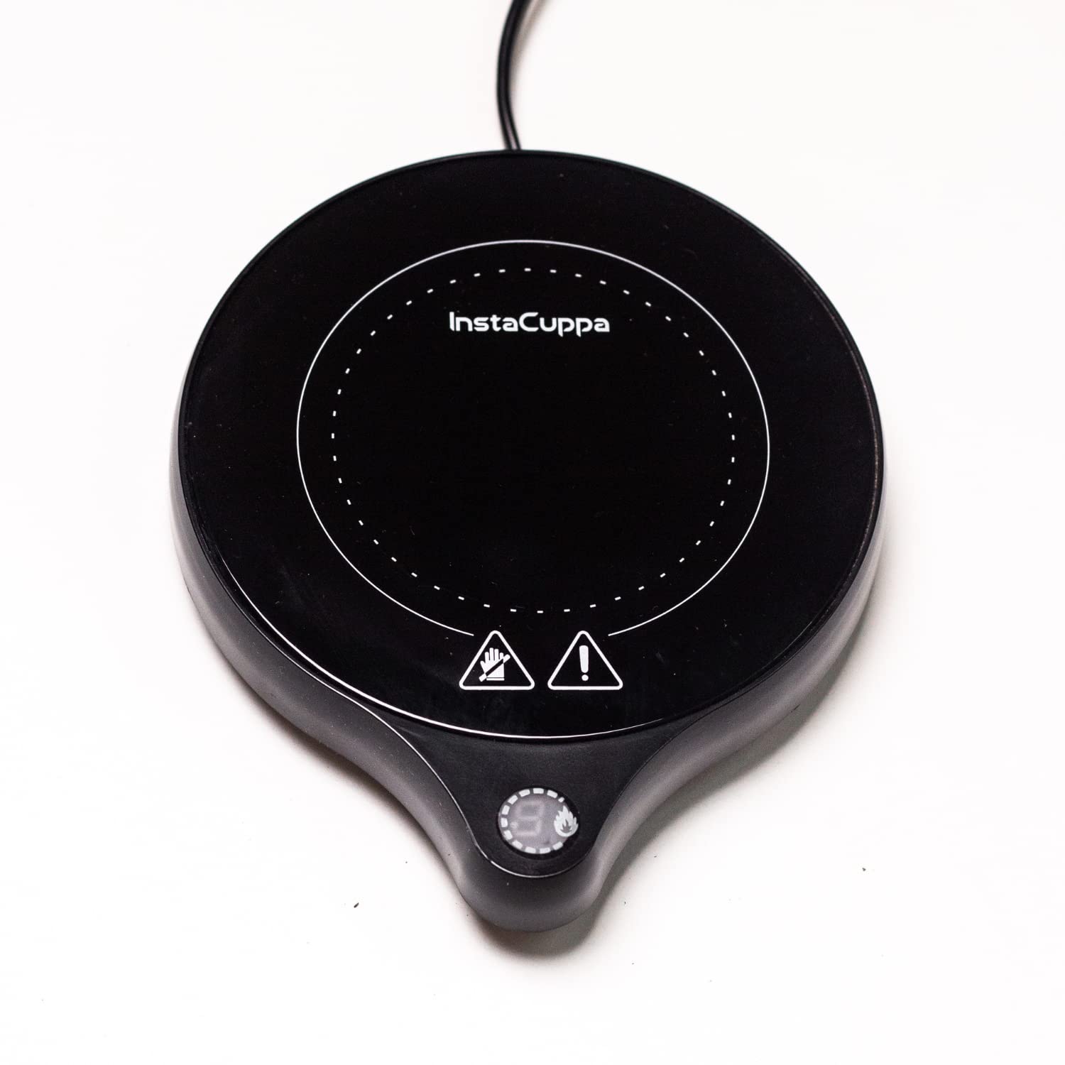 InstaCuppa Coffee Mug Warmer for Desk with Free Ceramic Mug 330ml, 4 Adjustable Temperature Settings - Min 50*C - Max 80*C, 8 Hour Auto Shut Off, Simple Touch Operation, 40 Watt, Black (B0B7LQRD75) Amazon Price History, Amazon Price Tracker