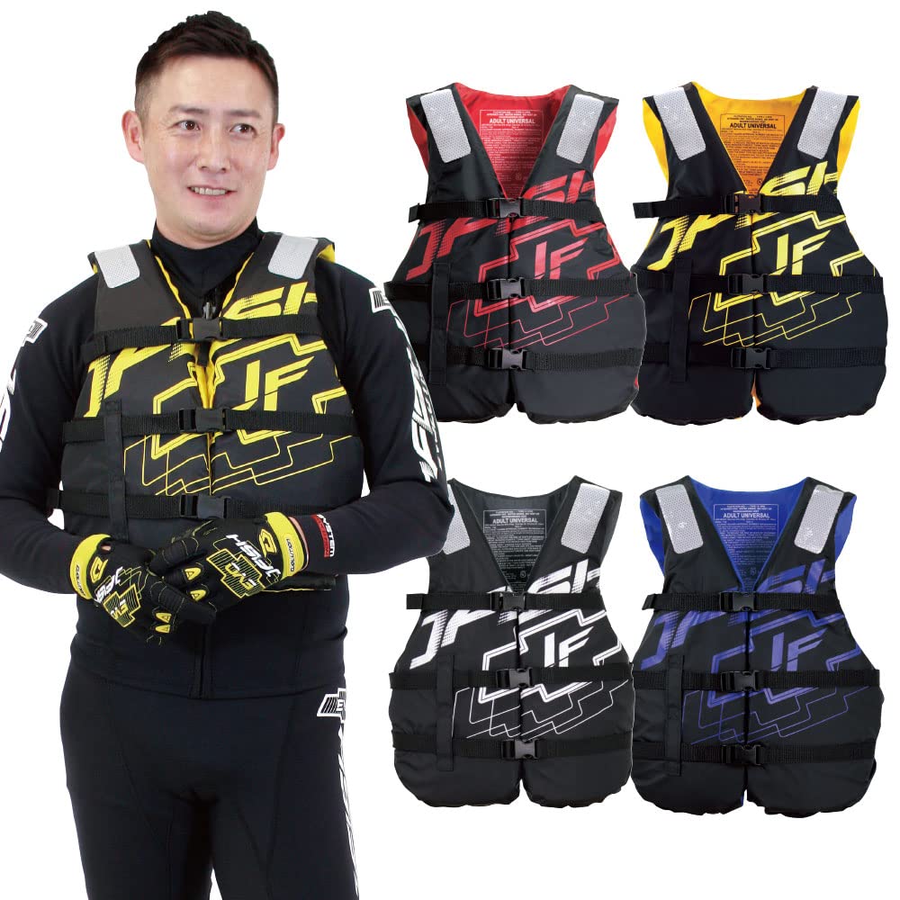 Amazon | 【J-FISH】 シェルライフベスト YEL UNIV 116314 JLV-405