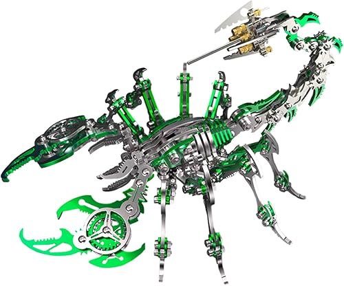 Kits de modelos de metal 3D, rompecabezas de metal 3D para adultos, colección Warcraft de acero verde, rompecabezas 3D simples para adultos.