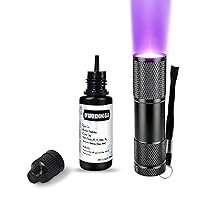 Vista 10 de EDSRDXS - Kit de pegamento de soldadura y unión UV, kit de resina UV con luz UV de 3 W, secado rápido e impermeable, pegamento de soldadura