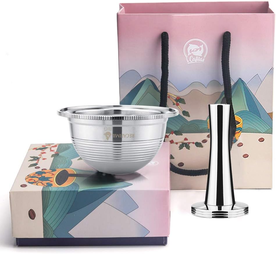 Stainless Steel Refillable Coffee Capsule 8oz Reusable