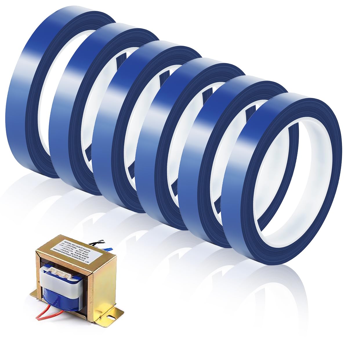 6 Rollos Cinta Termica Sublimacion 10mm X 33m Cinta 3D Alta Temperatura, Cinta De Transferencia Térmica para Impresión Por Sublimación Térmica, Transferencia Térmica Y Soldadura De Aislamiento