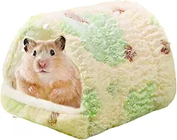 Cama confortável para pendurar para animais de estimação, ninho de hamster, anão, hamster, inverno, ninho de algodão, porquinho-da-índia, esquilo, planador, coelhinho, pequeno animal de
