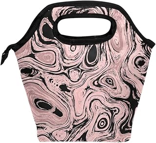 Pranzo Tote Bag Borse refrigeranti modello astratto con cerniera per Pic-nic