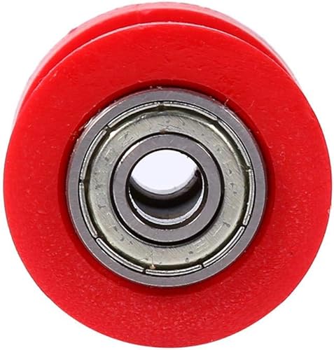 Miniatura 3 de Keenso Rueda guía tensora de rodillos de cadena de 0.315in, rodillo de cadena de polea universal, guía de rueda tensor para motocicleta, Pit Dirt