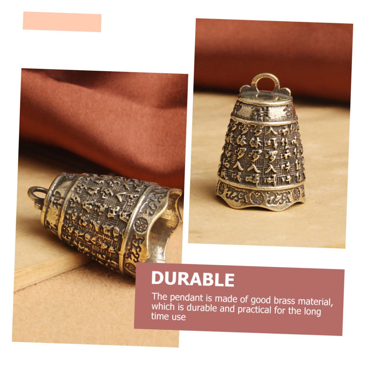 SHINEOFI Campana In Ottone Piccole Campane Per L'Artigianato Mini Campanelli Di Fascino Retro Jingle Bell Campana Fai Da Te Decorazione Fascino Del Pendente Della Campana Campane
