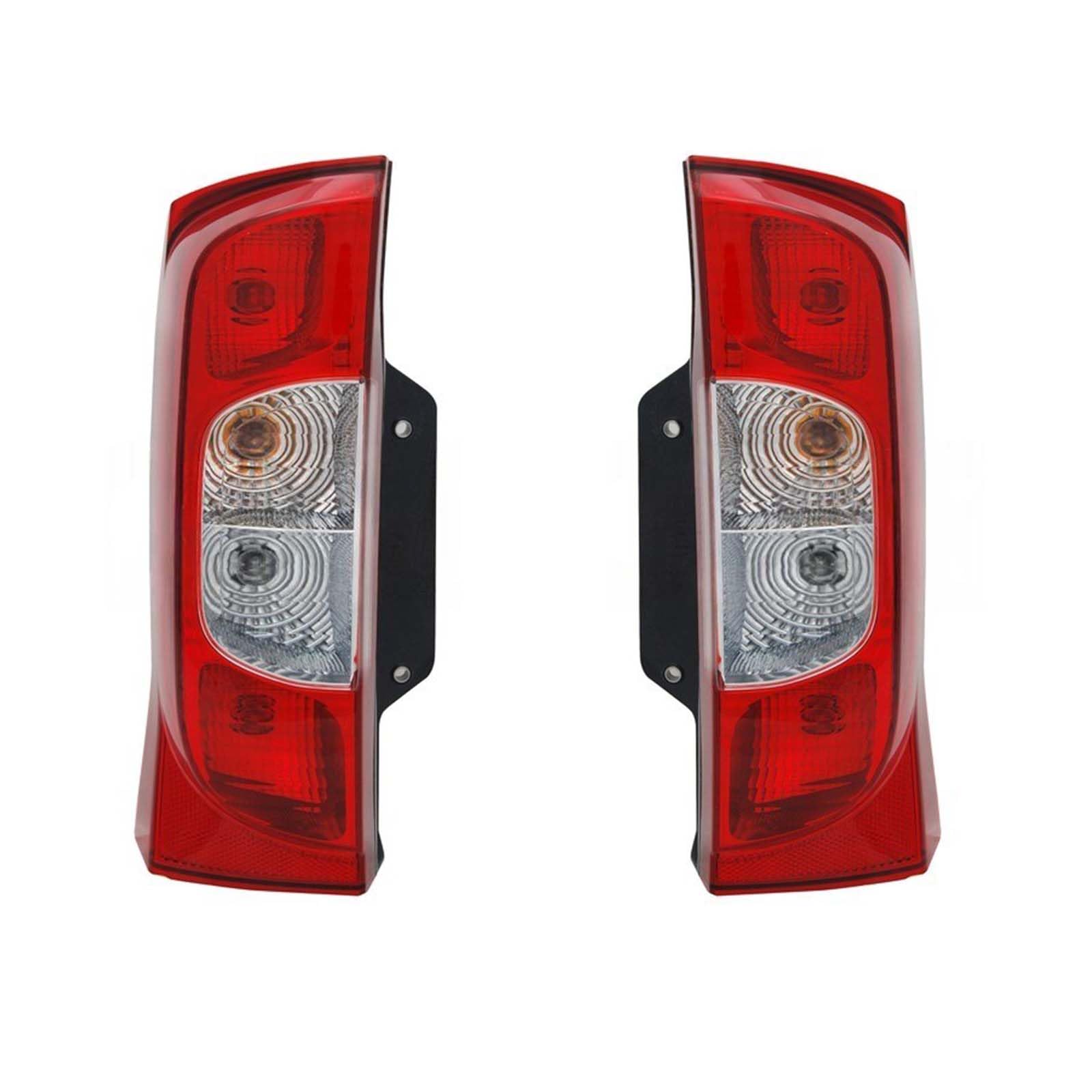 Generico Coppia Fanali Posteriori SENZA PORTA LAMPADA SPECIFICO PER FIORINO DAL 2007 AL 2016 (MODELLO CON PORTELLONE A 2 PORTE) Destro e Sinistro