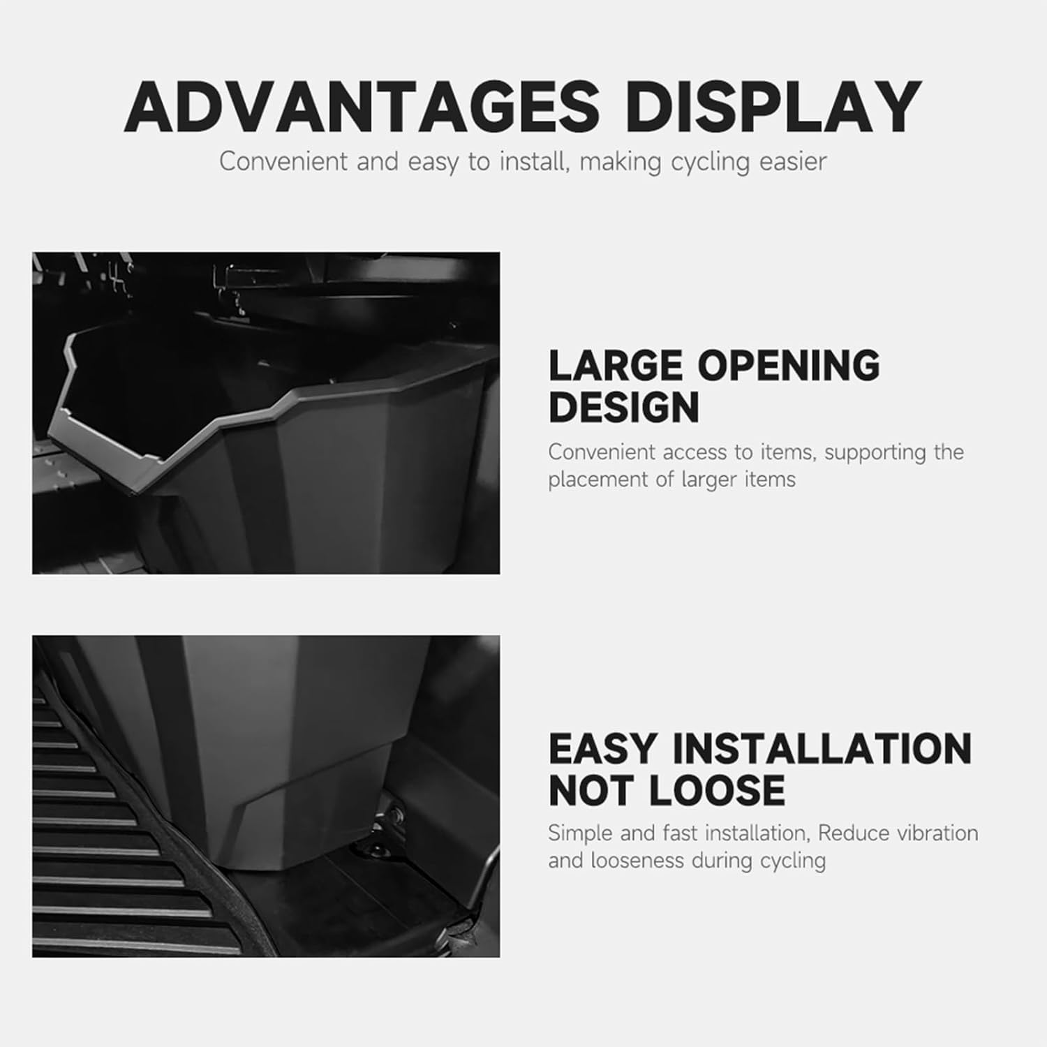 UTV Removable Storage Bin Under-Seat Consoles Storage Box Waterproof Wide Storage Space Organizer Tool Box for Can-Am Defender Max HD5 HD7 HD8 HD9 HD10 2016-2025