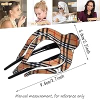 Vista 6 de Yusier 2 pinzas para el cabello con forma de corazón para cola de caballo, pasadores elegantes para mujeres, accesorios para el cabello rizado