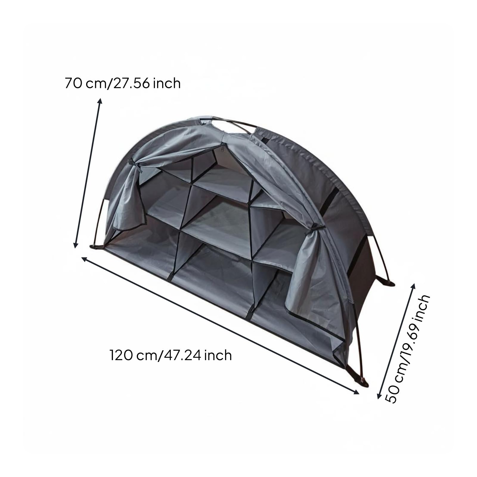 Amagogo Armoire de Rangement Extérieur Meuble Rangement Chaussures Tente Étagère Pliable Casier 9 Compartiments Oxford 210D Compacte Gain de Place Montage Rapide Adaptée au Campement Jardin Barbecue