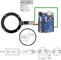 Vista 6 de Anillo LED direccionable WS2812 de 8 bits con cable SM2.54-3P, DC5V WS2812B 5050 RGB LED con controladores integrados de píxeles de control
