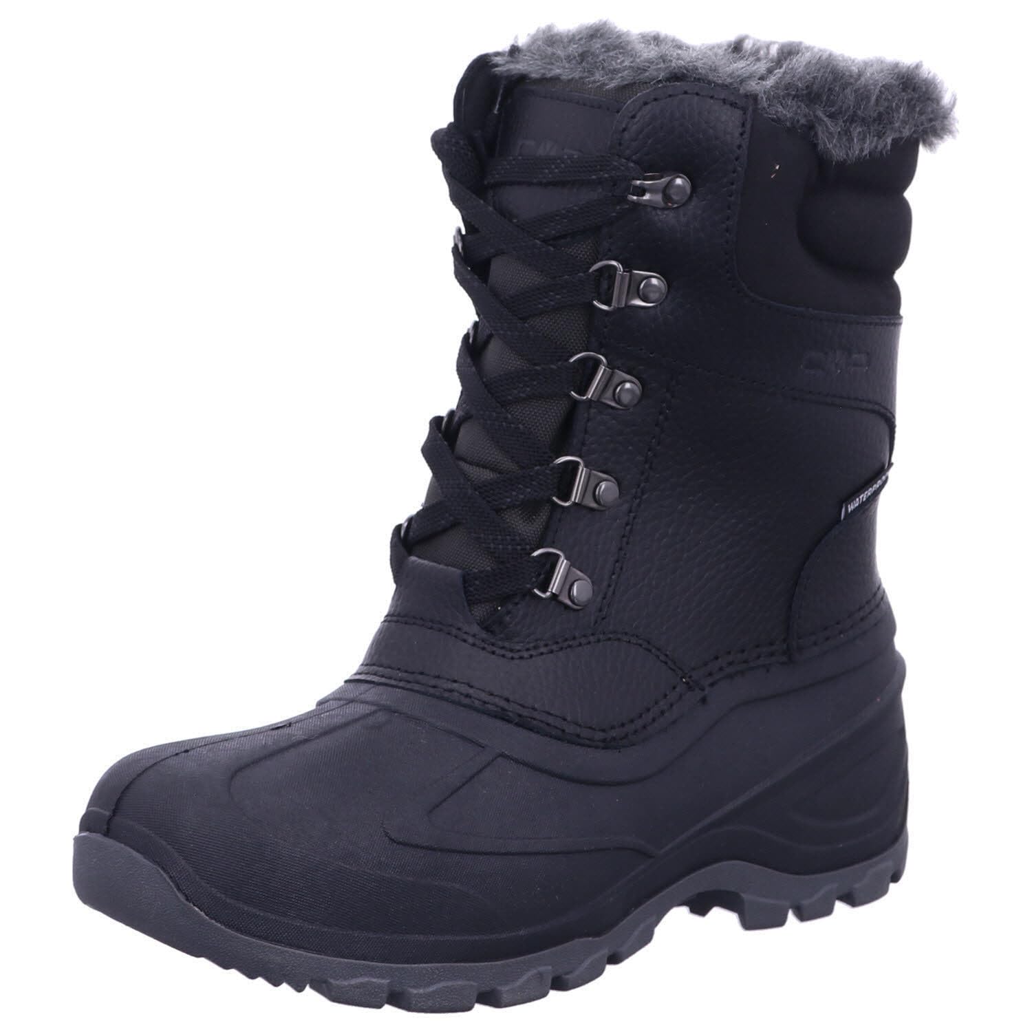 CMP Femme Atka WMN Snow Boot WP Bottes de Neige, Noir, 39 EU