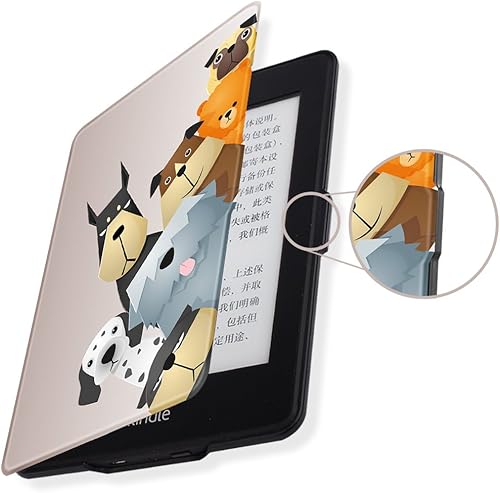 Miniatura 5 de Young me martShell - Funda para Kindle Paperwhite 2018 con correa de mano, la funda de cuero más delgada y ligera, apagado y encendido automático