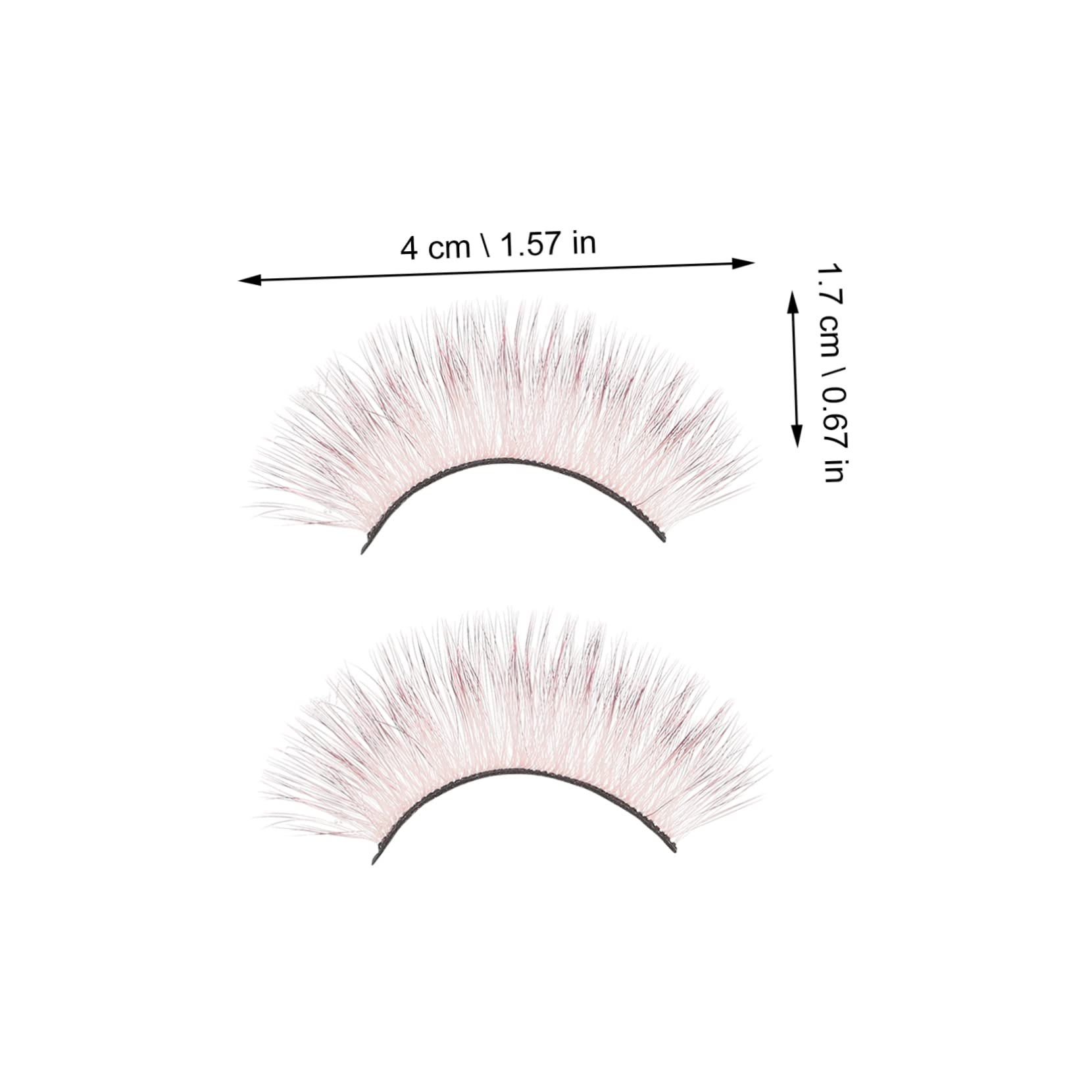 MAGICLULU 25pares Pestañas Postizas Coloridas Para Maquillaje y Cosplay Extensiones Largas y Esponjosas