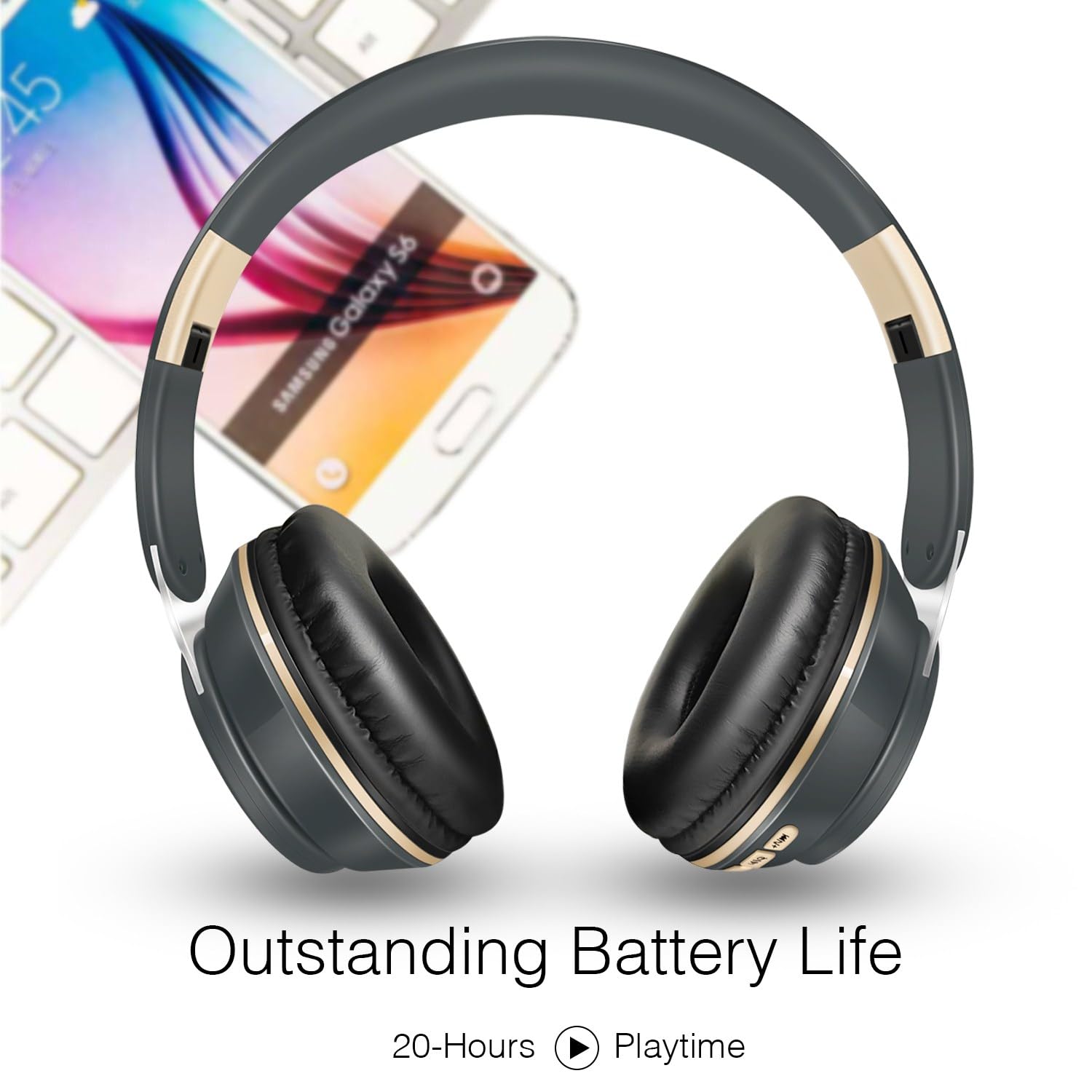 RAT TAIL Auriculares Bluetooth, cómodos auriculares inalámbricos estéreo con micrófono, orejeras suaves/plegables/radio SD/TF/FM, tiempo de reproducción de 20 horas, ideal para