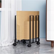 CommercialUse Wheeled Carton Storage Cart, Sturdy Metal Cardboard Box Stand for Supermarket Retail Logistics