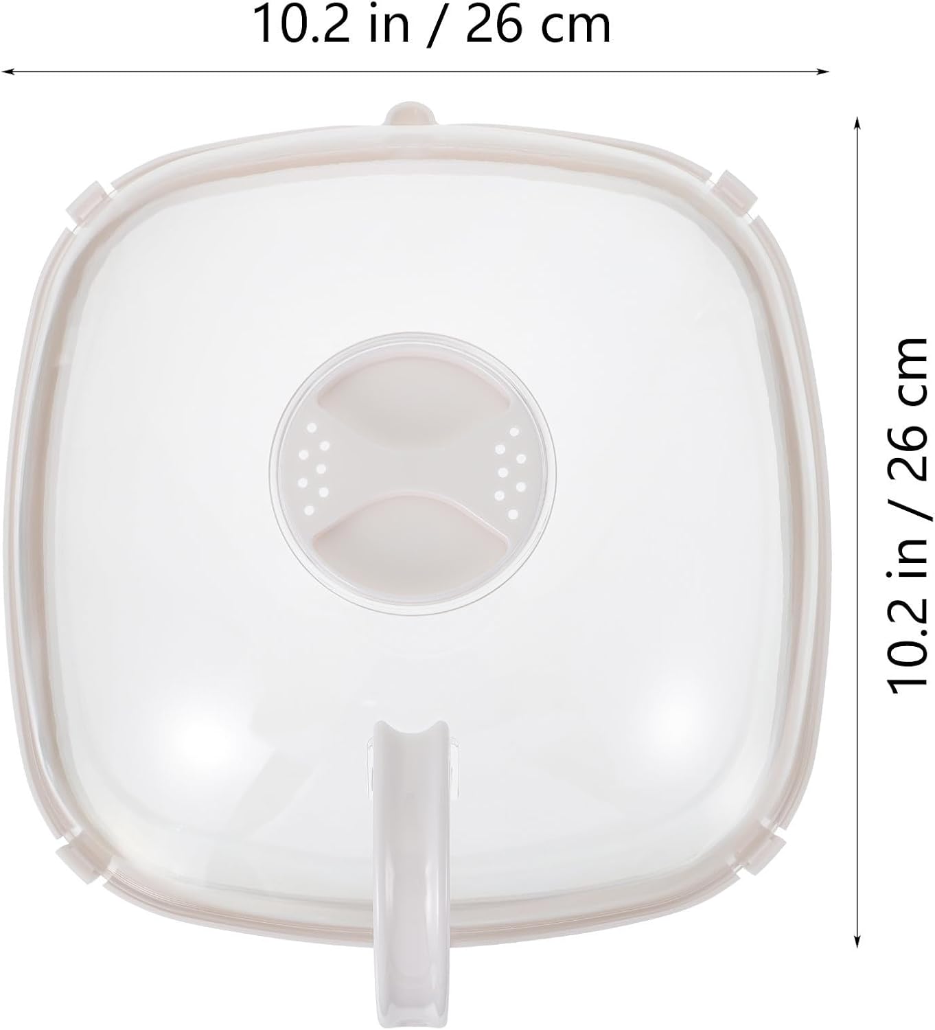 Microwave Food Cover and Keeps Temperature with Handle for Home Use, Plastic Meal Cover Protects Food Steam Vent Design for Microwave Oven Splatter Guard