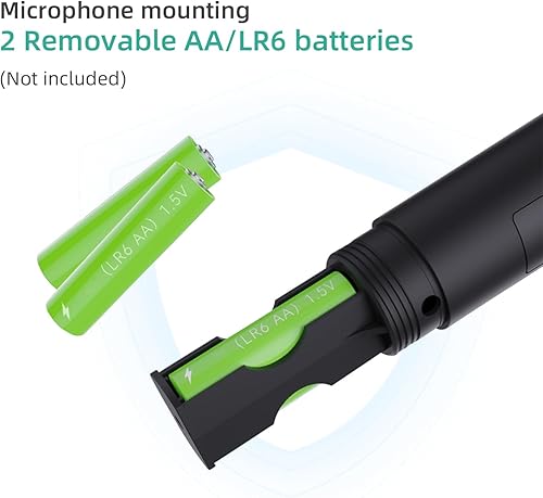 Miniatura 7 de Mcbazel Paquete de 2 micrófonos inalámbricos USB para juegos compatibles con Xbox Series XS, PS5, Switch OLED, NS Switch, PC, PS4, PS3, PS2, Xbox