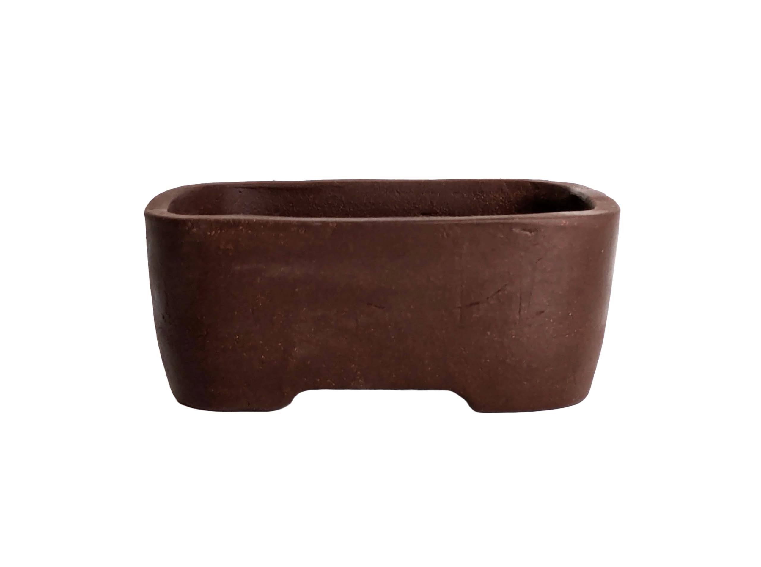 Unglazed Ceramic Bonsai Pots (Design 4, 16cm), Design 1
